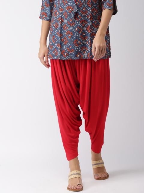 

Go Colors Women Red Relaxed Fit Solid Wrinkle Resistant Patiala