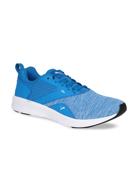 

Puma Men Blue Mesh Mid-Top Running Shoes