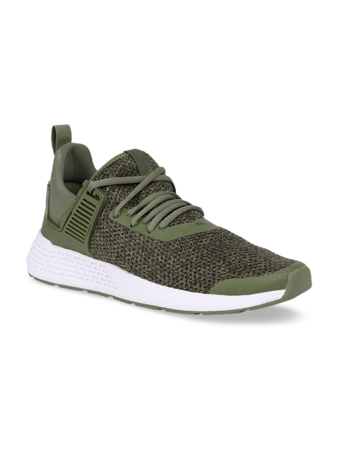

Puma Men Olive Green Running Shoes