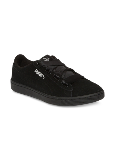 

Puma Women Black Vikky v2 Ribbon S Sneakers