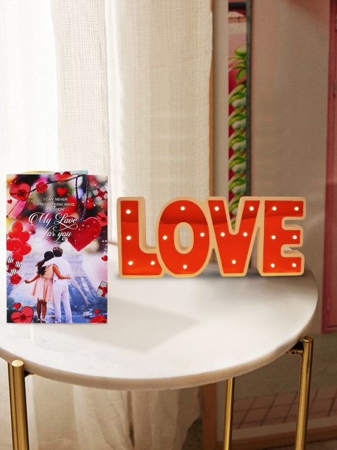 

Archies Multicoloured Combo of Valentines Day Photo Frame & Greeting Card, Multi