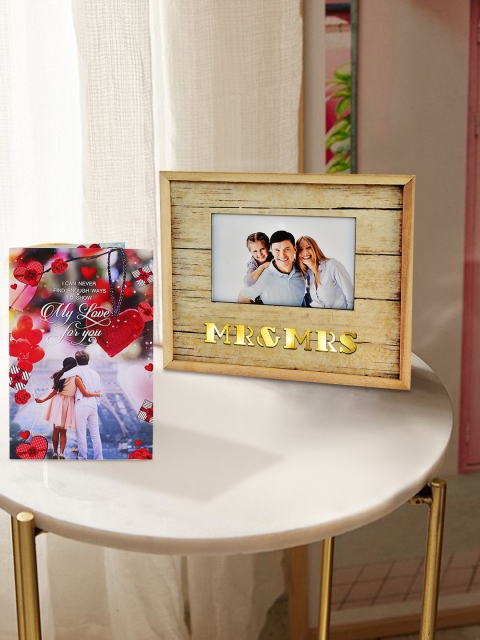 

Archies Multicoloured Combo of Valentines Day Photo Frame & Greeting Card, Multi
