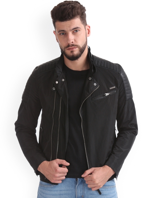 

Ed Hardy Men Black Solid Biker Jacket