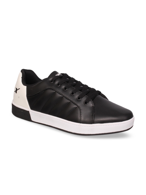 

Sparx Men Black & White Colourblocked Sneakers