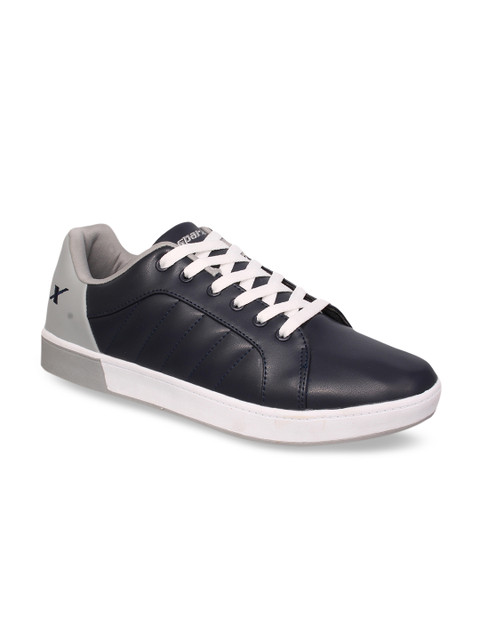 

Sparx Men Navy Blue & Grey Colourblocked Sneakers