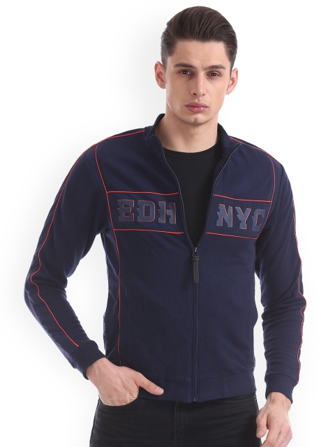 

Ed Hardy Men Navy Blue Printed Sweatshirt