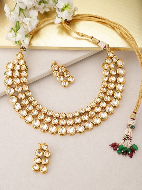 

Melani Borsa Gold-Plated Kundan-Studded Handcrafted Jewellery Set