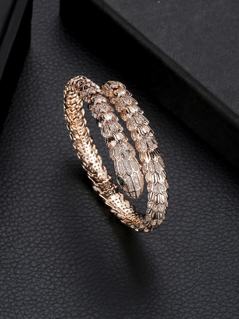 

Designs By Jewels Galaxy Rose Gold-Plated Handcrafted Wraparound Bracelet