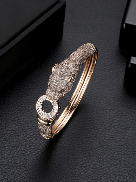 

Designs By Jewels Galaxy Rose Gold-Plated Handcrafted Cuff Bracelet