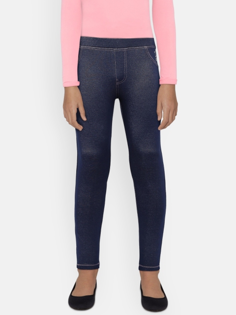 

612 league Girls Blue Jeggings