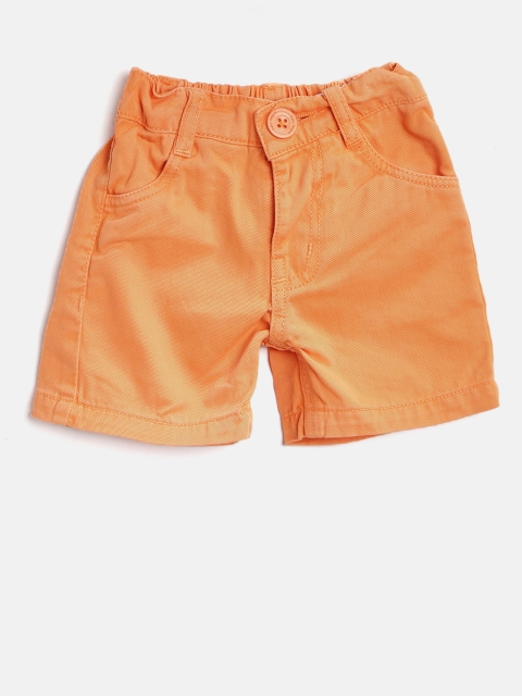 

612 league Boys Orange Solid Regular Shorts
