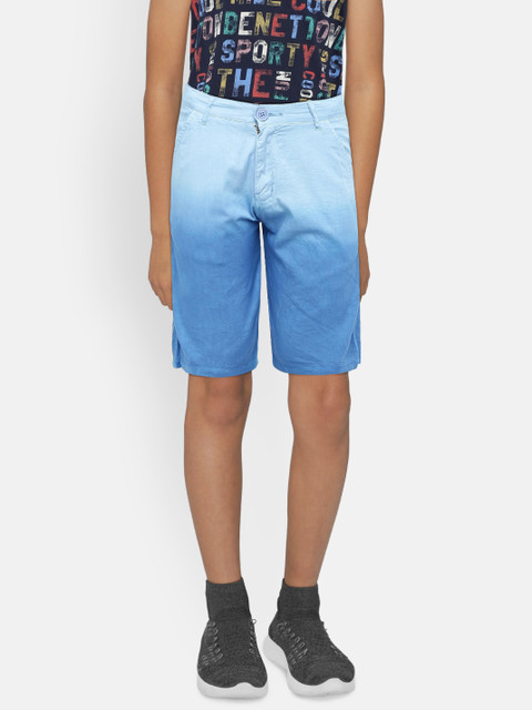 

612 league Boys Blue Solid Regular Fit Regular Shorts