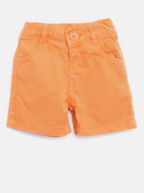 

612 league Boys Orange Solid Regular Fit Shorts