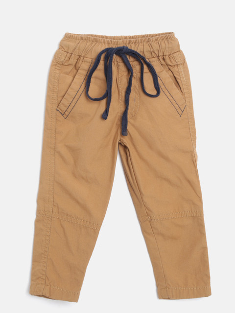 

612 league Boys Brown Regular Fit Solid Regular Trousers