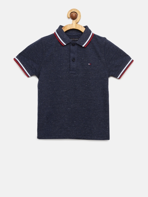 

Tommy Hilfiger Boys Navy Blue Solid T-shirt