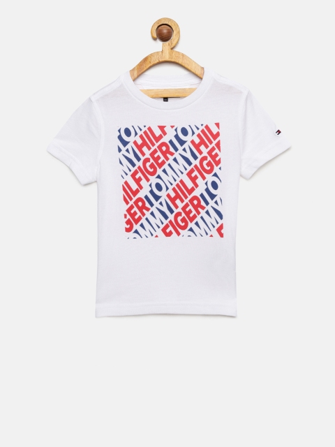 

Tommy Hilfiger Boys White Printed T-shirt