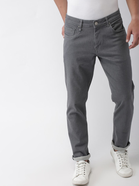 

Mast & Harbour Men Grey Slim Fit Mid-Rise Clean Look Stretchable Jeans