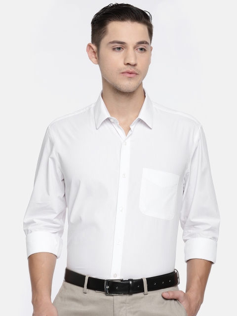

Peter England Men White Nuvo Regular Fit Solid Formal Shirt
