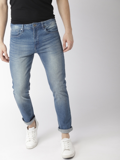

Mast & Harbour Men Blue Skinny Fit Mid-Rise Clean Look Stretchable Jeans