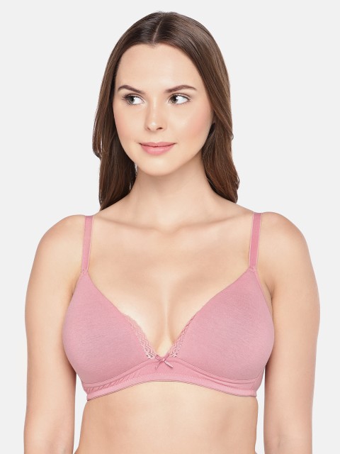 

Inner Sense Mauve Organic Cotton Antimicrobial Sustainable Lace Touch T-shirt Bra ISB042
