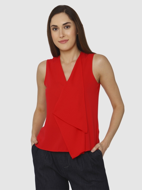 

Vero Moda Women Red Solid Top