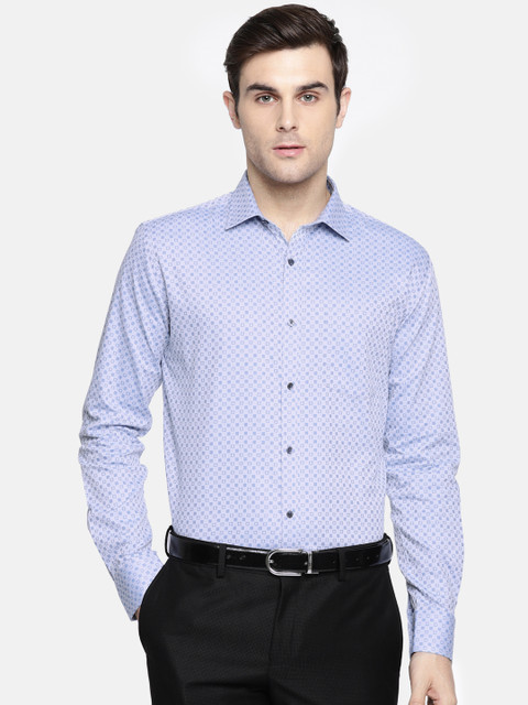 

Park Avenue Men Blue Slim Fit Printed Formal Shirt