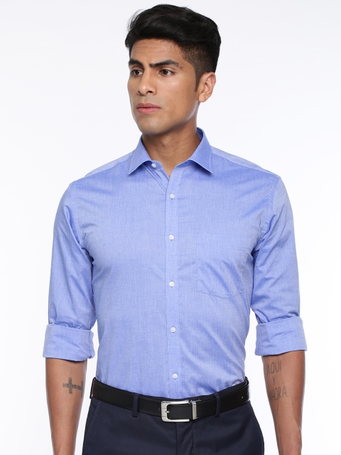 

Park Avenue Men Blue Slim Fit Solid Formal Shirt