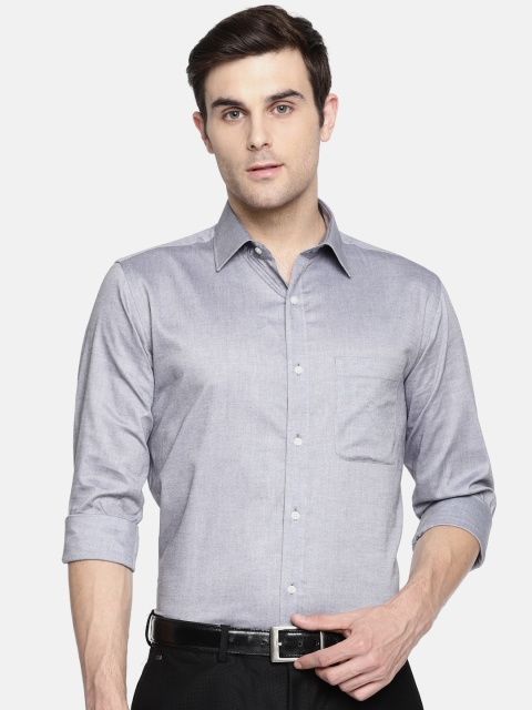 

Raymond Men Grey Slim Fit Solid Formal Shirt