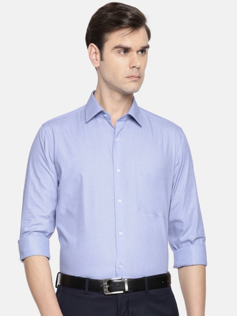 

Raymond Men Blue Slim Fit Solid Formal Shirt