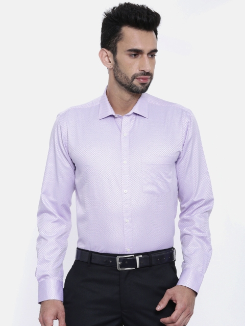 

Park Avenue Men Purple Slim Fit Checked Formal Shirt