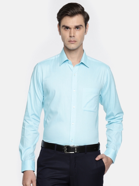 

Raymond Men Blue Slim Fit Solid Formal Shirt