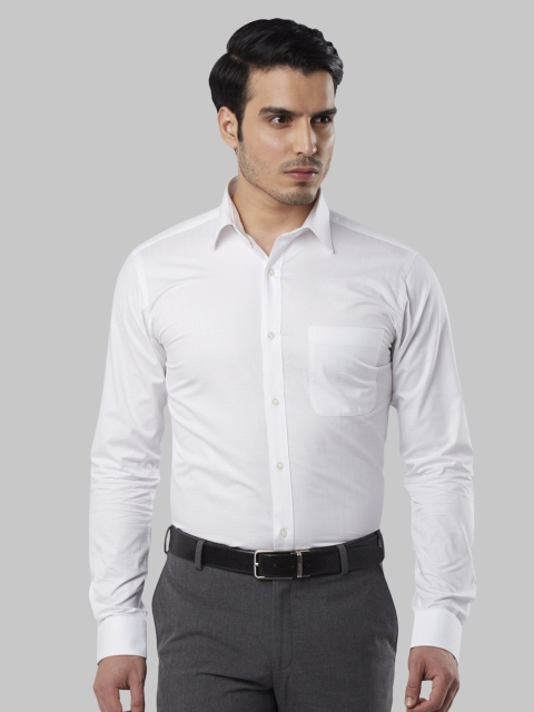 

Raymond Men White Slim Fit Solid Casual Shirt