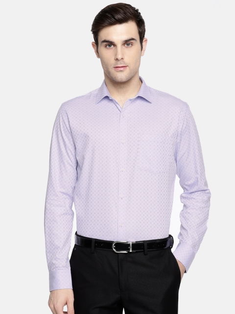 

Park Avenue Men Lavender Slim Fit Printed Formal Shirt