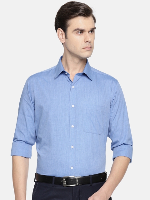 

Raymond Men Blue Slim Fit Solid Formal Shirt