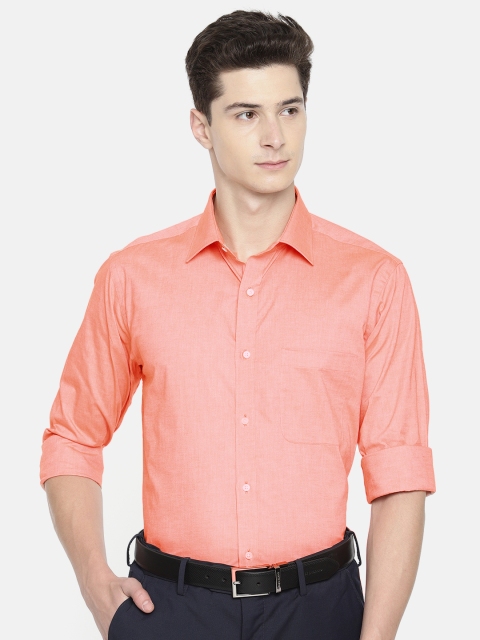

Raymond Men Orange Slim Fit Solid Formal Shirt