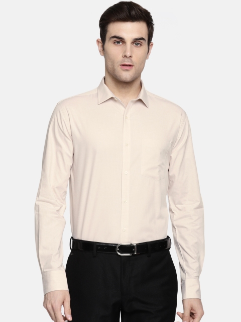 

Park Avenue Men Beige Slim Fit Solid Formal Shirt