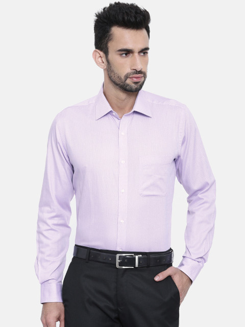 

Raymond Men Lavender Slim Fit Solid Formal Shirt