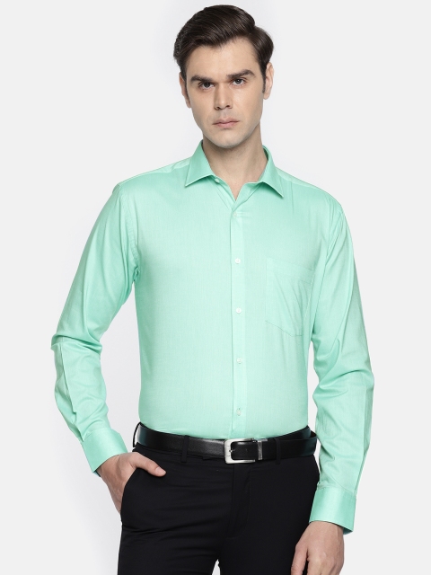 

Park Avenue Men Sea Green Slim Fit Solid Formal Shirt