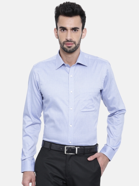 

Raymond Men Blue Slim Fit Solid Formal Shirt