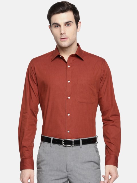 

Raymond Men Red Slim Fit Solid Formal Shirt