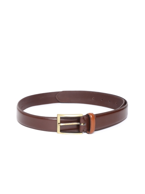 

Mast & Harbour Men Brown Solid Leather Belt