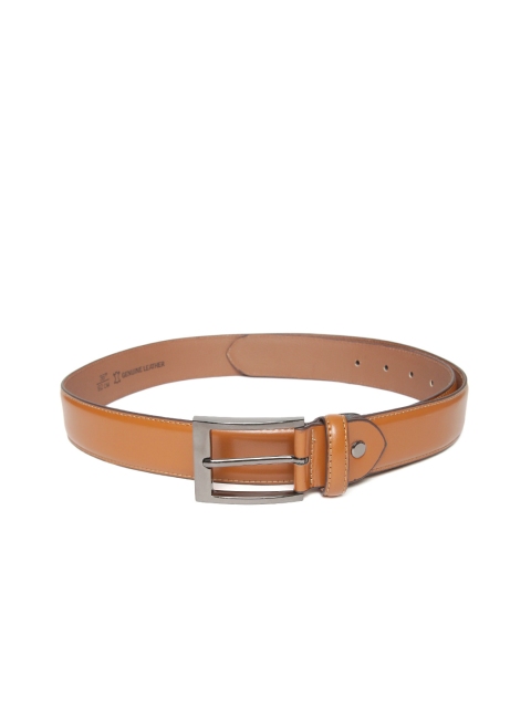 

Mast & Harbour Men Tan Brown Solid Leather Belt