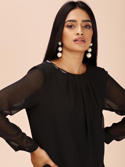 

all about you Women Black Solid Top