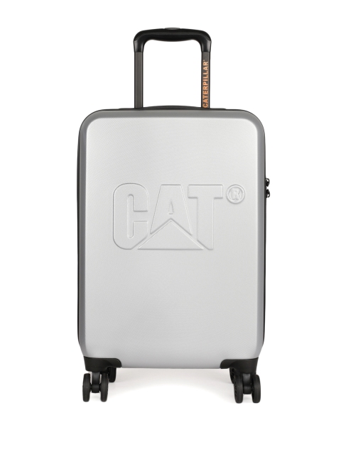 

CAT Unisex Silver-Toned D 20" Cabin Trolley Suitcase