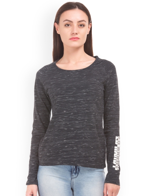 

Ed Hardy Women Black Printed Top