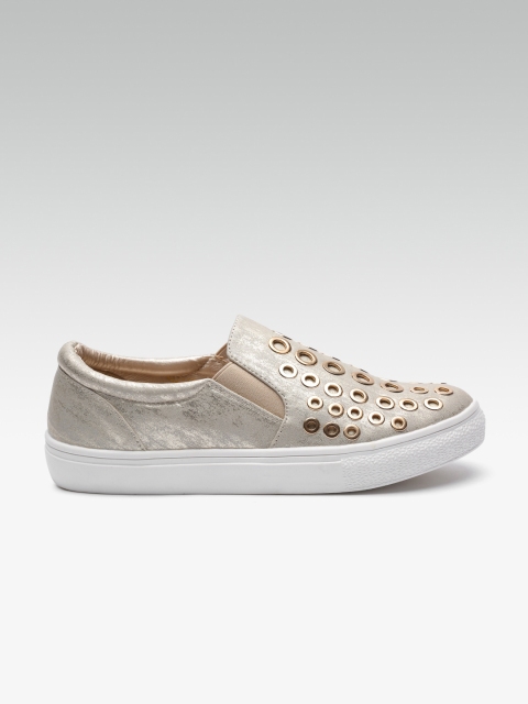 

Carlton London Women Gold-Toned Slip-Ons