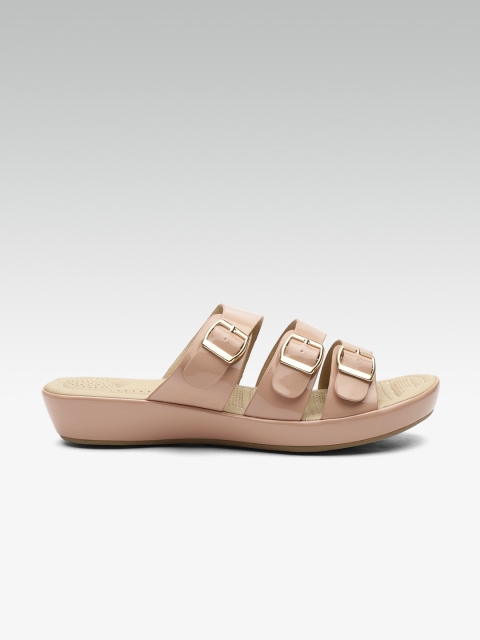 

Carlton London Women Beige Solid Open Toe Flats