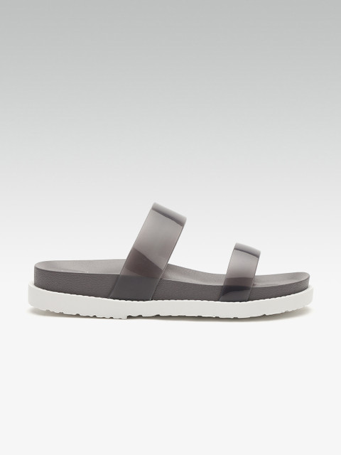 

Carlton London Women Grey Solid Open Toe Flats