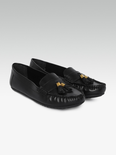 

Carlton London Women Black Solid Loafers