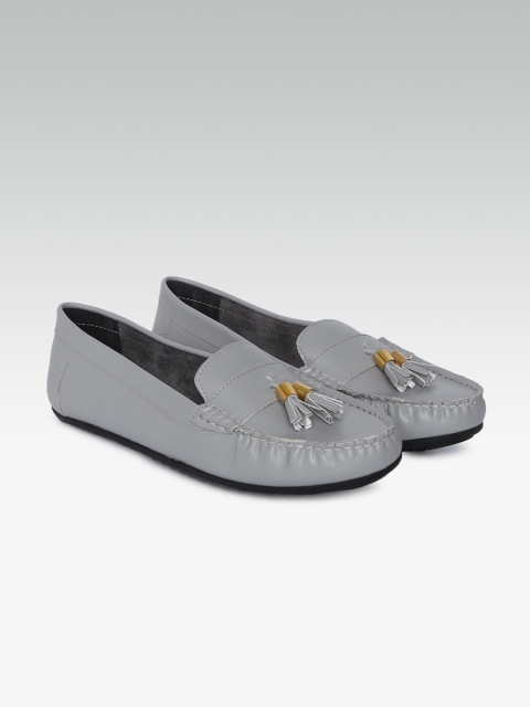 

Carlton London Women Grey Solid Loafers